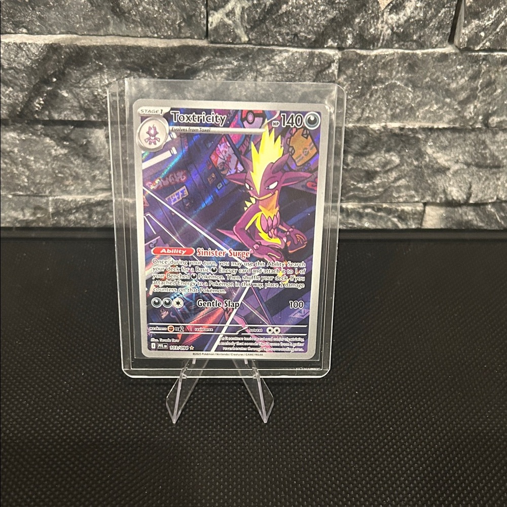 Pokemon Toxtricity 103/094 Illustration Rare Holo from Phantasmal Flames‎ 🔥 Set
